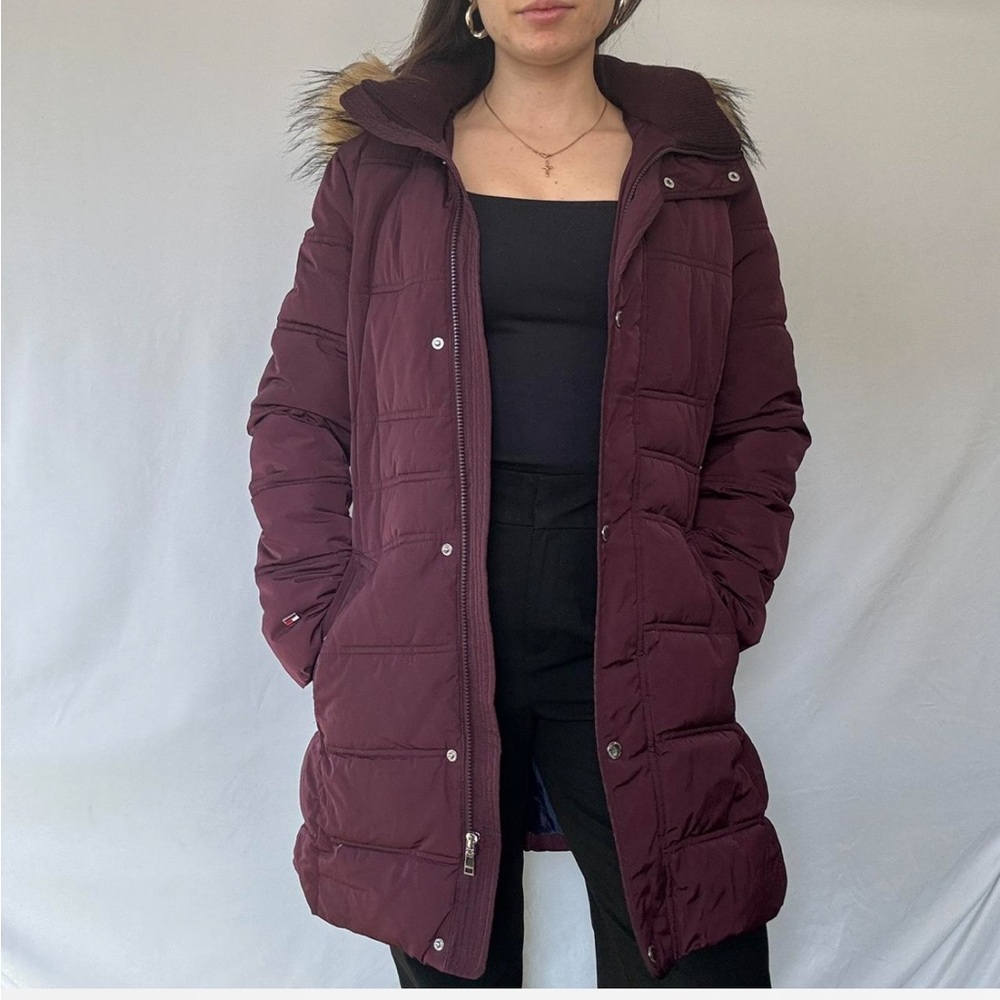 Tommy Hilfiger Deep Purple Puffer Jacket